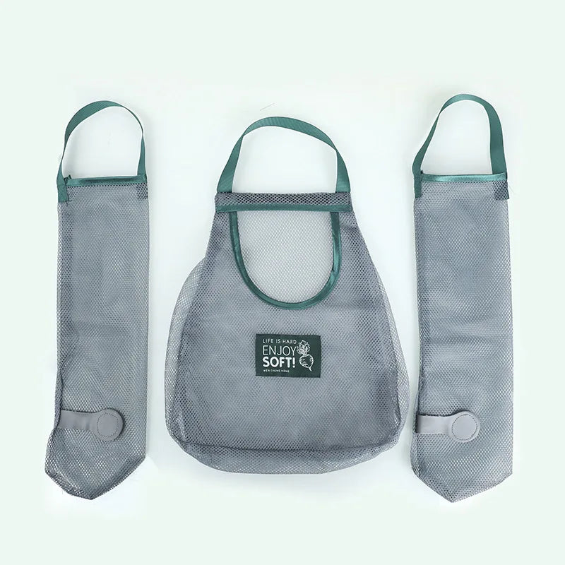 Kitchen Onion, Ginger, Garlic Storage Mesh Bag Hollow Bag Fruit and Vegetable Storage Bag Hanging