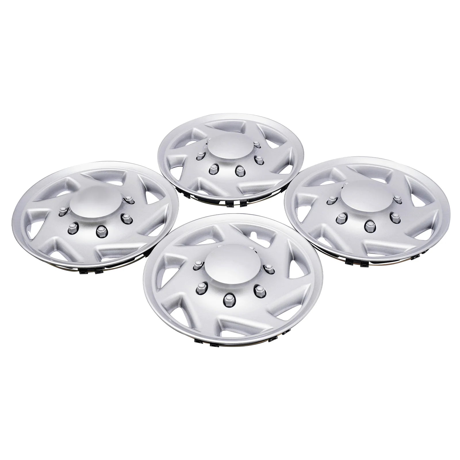 4 PCS Ford E350 E450 Econoline Van Full Wheel Covers Hub Caps Rim Simulators Wheel Covers Hub Caps