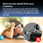 ACMER M2 Height Increasing Bracket For Engraving Cylindrical Objects Cans Roller Support Frame Stand Bracket Y-Axis Rotating