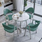 Modern Round Dining Table Set with 4 Chairs