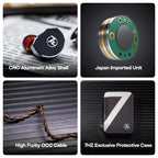 Linsoul 7Hz x Crinacle: Diablo/Divine in-Ear Monitors, 14.5mm Planar Magnetic Driver IEM,HiFi Earbuds with Detachable 2 Pin