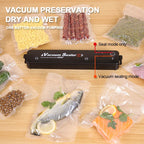 Electric Vacuum Sealers Food Sealer Machine Foods Fresh Storage Vacuum Sealer Machine Plastic Bags Sealer For Storage Food