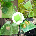 50/100Pcs Fruit Grape Protection Bags With Drawstring Garden Mesh Netting Bags Plant Cover Mesh Bag for Fruit Flower Vegetables