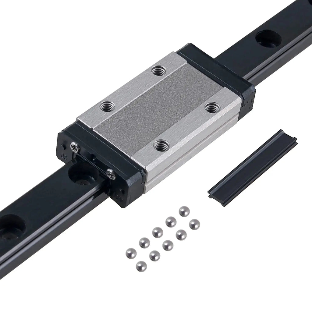 US MGN MGN9 MGN12 miniature linear rail slide 250 300 350 400 450 500 600mm 1pc MGN12 Black linear guide+1pc MGN12H Carriage CNC
