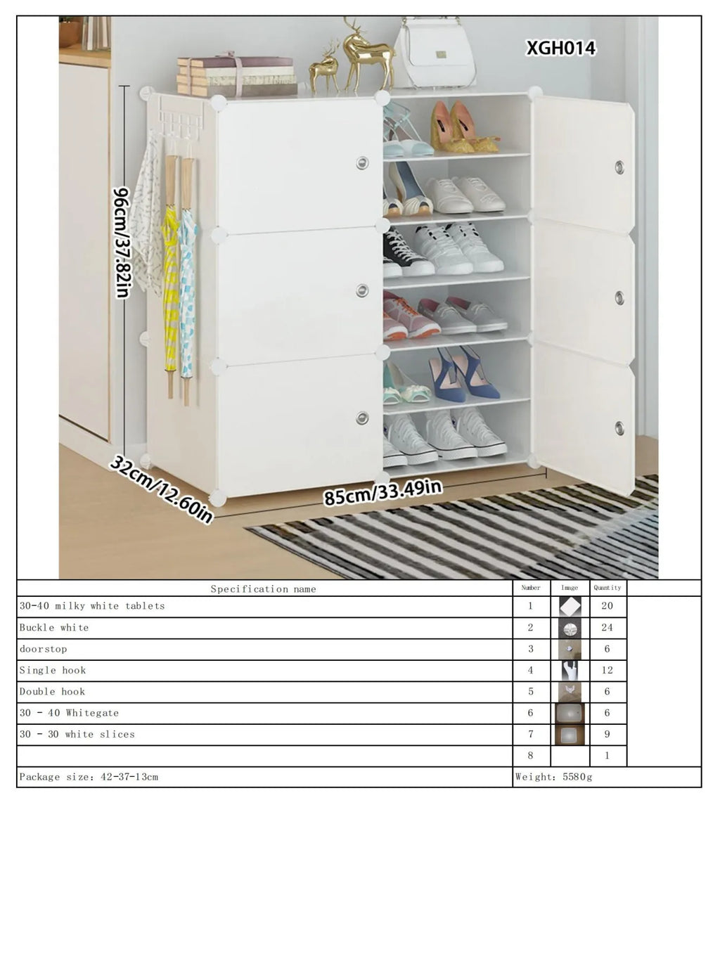 Shoe Rack Simple Home Entrance Indoor Good-Looking Storage Dustproof Dormitory Bedroom Rental House Plastic Shoe Cabinet