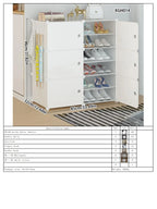 Shoe Rack Simple Home Entrance Indoor Good-Looking Storage Dustproof Dormitory Bedroom Rental House Plastic Shoe Cabinet