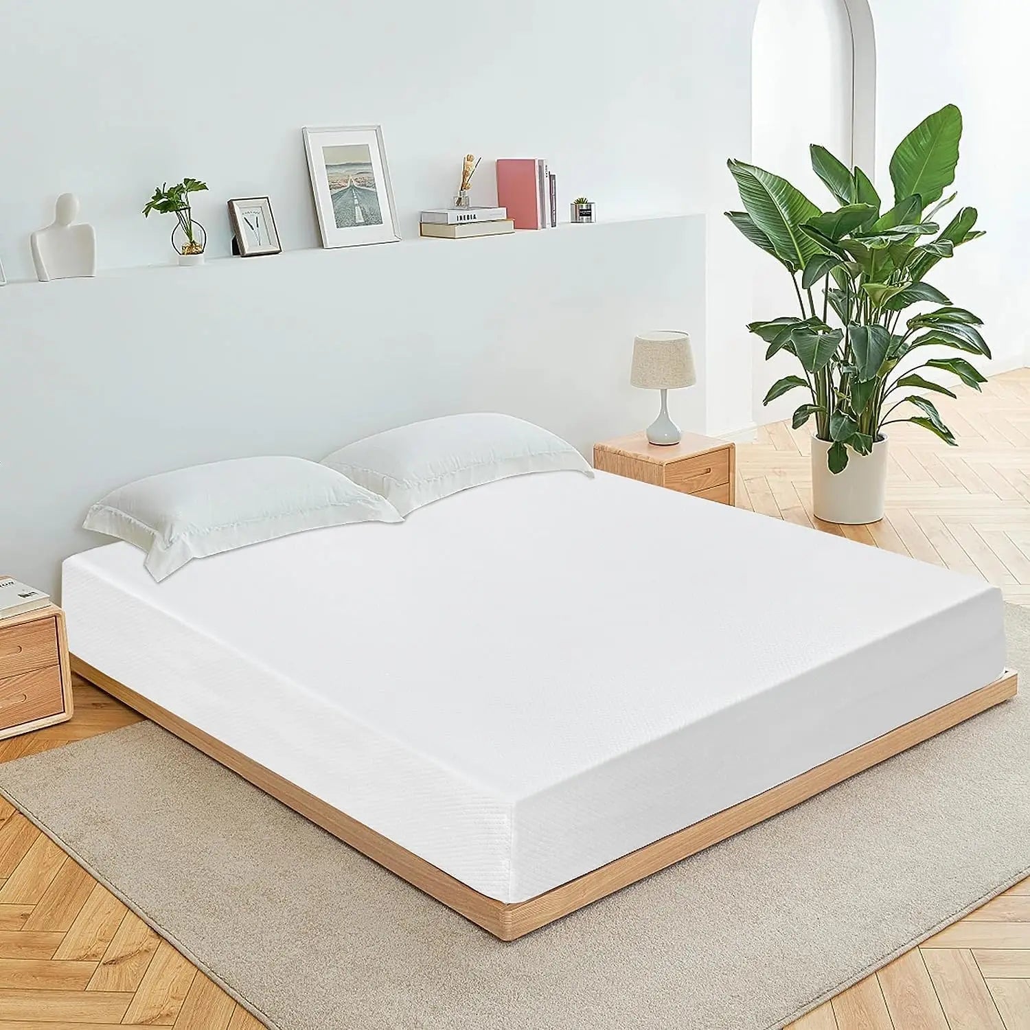 Full Mattress, 8 inch Gel Memory Foam Mattress Queen Size for Cool Sleep & Pressure Relief, Medium Firm Mattresses CertiPUR-US C