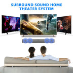 Wireless Bluetooth TV Sound Bar 2 Speaker System Home Theater Subwoofer Soundbar Portable Loud Rechargeable 2 IN1 Speaker