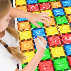 Magnetic Tiles STEM Toys for Kids Ages 3-8 | Sensory Building Blocks & Educational Games | AlluCanFind