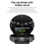TWS 3-in-1 Smart Watch AMOLED 1.43" - Bluetooth Call, Built-in Earbuds, Fitness Tracker & Music Control