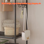Simple Multifunctional Coat Rack Shelf Home Dormitory Floor Hanger Movable Clothes Rack, Storage Rack