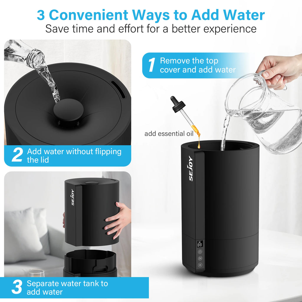 Sejoy Air Humidifier 4L Large Capacity Home Humidifier Plant Mist Arom