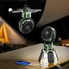 Eary Camping Solar Fan With 6000mAh Battery Powered Tent Camp Fan With