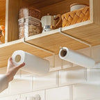 Wall Mounted Kitchen Tissue Rack Metal Non Perforated Roll Paper Cling Film Storage Cabinet Home Cloth Storage Racks