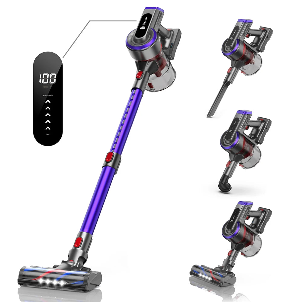 Buture JR400 38000Pa Cordless Vacuum Cleaner Handheld 450W With Touch Display Smart Home Appliance for Carpets Hair 55 Mins