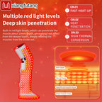 Portable Red Light Heating Long Leg Boots  Leg Vibration Massage Relieves Joint Rheumatic Pain Numbness Chronic Cold LegSyndrome