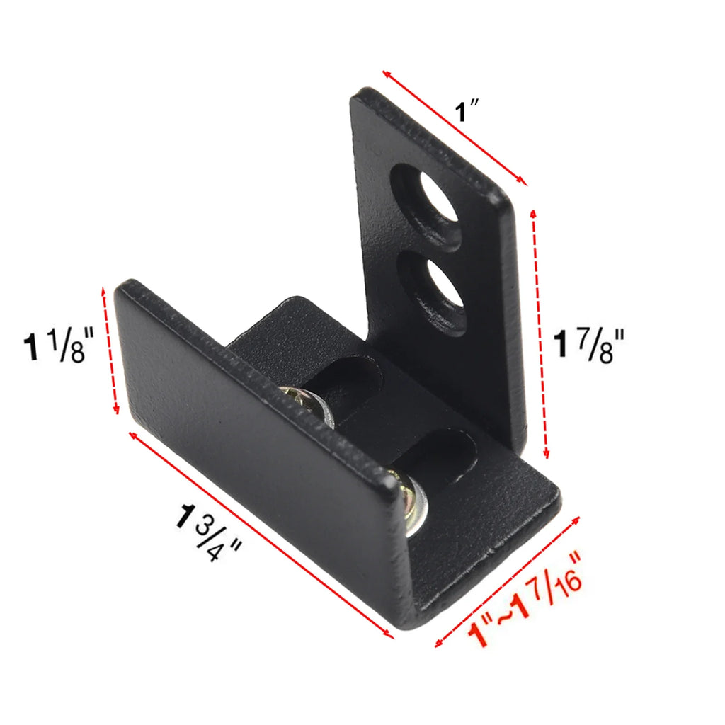 1pcs Sliding Barn Door Bottom Floor Guide Clips Adjustable Sliding Door Floor Guide Universal Door Guides Slotted Swing Stop
