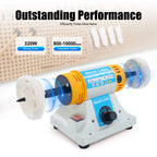 Adjustable Speed Polishing Machine,320W 50Hz Tabletop Sanding and Polishing Machine， DIY Tool for Grinding and Polishing