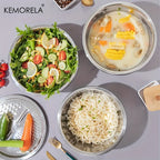 4-in-1 Stainless Steel Kitchen Multifunctional Basin with Lid Airtight Rice Washer Drain Colander Ginger Cheese GraterEssential
