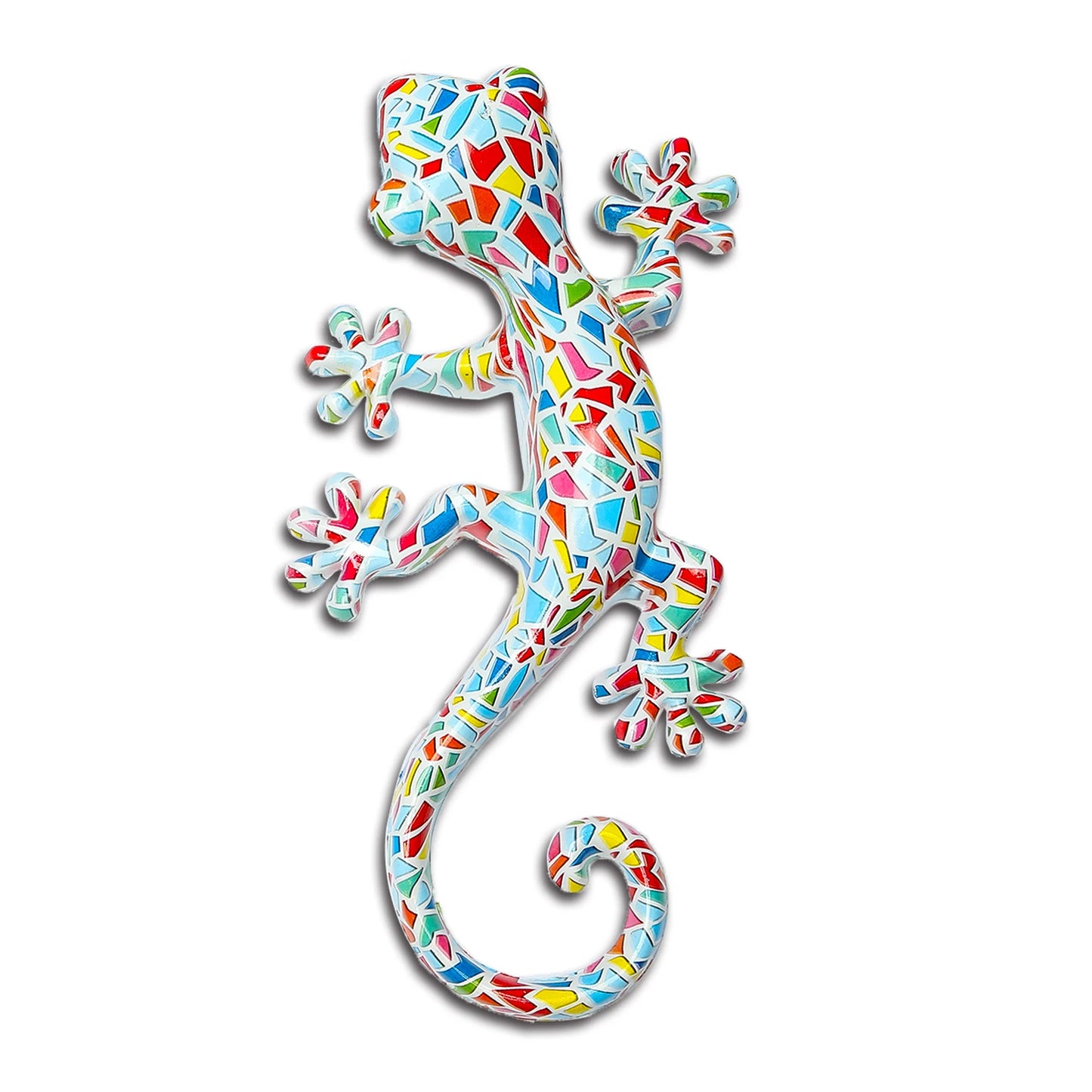 Garden Decor Statue Resin Gecko Wall Art Decor, Water Transfer Figurines Lizard Outdoor Hanging Decorations For Home Decor