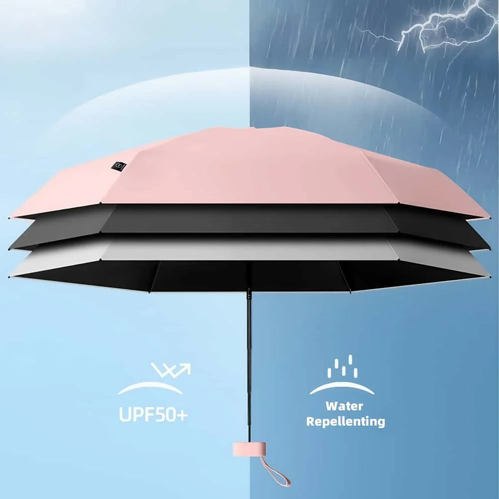 Mini UV Folding Umbrella - Lightweight Portable Parasol
