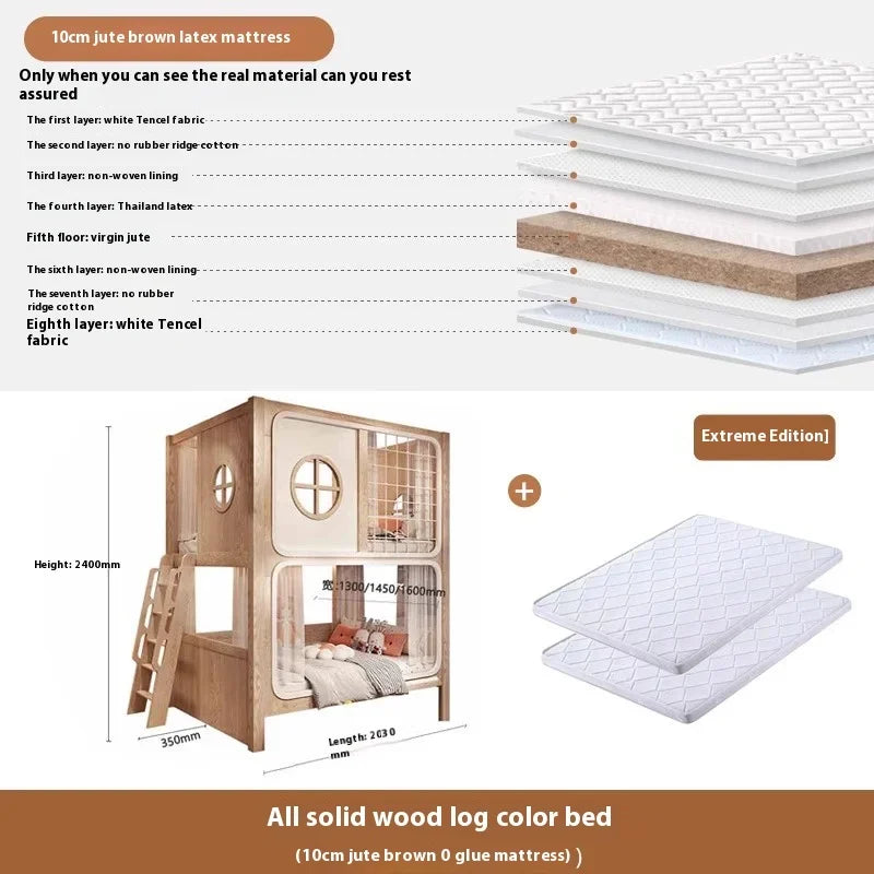 Kids Bed Kids Bedroom Furniture Children's Family Girl Beds Letto Bambini Children's Montessori Bed Wood Children's Bed
