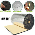 157"x39" Automotive Sound Deadening Insulation Mat - Aluminum Heat & Noise Barrier for Car, 5mm Thick X 400cm X 100cm