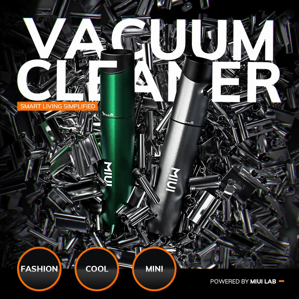 Cordless Vacuum Cleaner Portable USB Rechargeable Car Vacuum 2-Suction Power Mini & Cool Model-X（Aluminum Alloy）