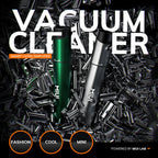 Cordless Vacuum Cleaner Portable USB Rechargeable Car Vacuum 2-Suction Power Mini & Cool Model-X（Aluminum Alloy）