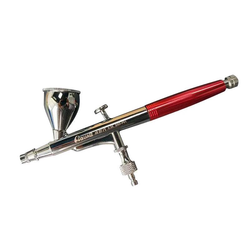 0.35mm Diameter Spray Pen Be Disassembled Separate Metal Material Water Based Paint Special Pneumatic Spray Pen for Beginners