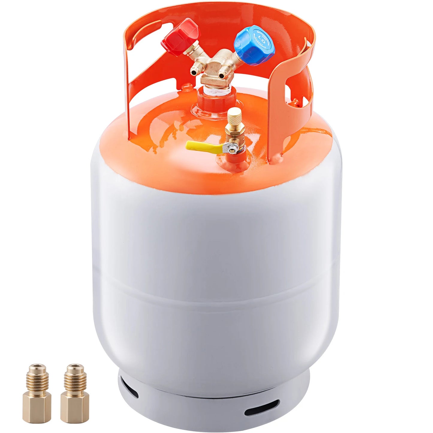 SucceBuy Refrigerant Recovery Tank 30 LBS Cylinder Tank 400 psi Refrigerant Recovery Reclaim with Y-Valve for Liquid/Vapor