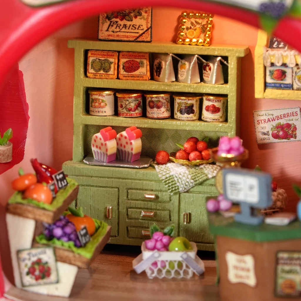 New DIY Doll House Wooden Miniature Kit Furniture Dollhouse Furnitures Set Handmade Model Assembly Toys Case  Birthday Gifts