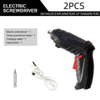 3.6V Electric Screw Driver Rechargeable Household Electric Drill LED Lighting Electric Power Screwdriver Set Portable Power Tool