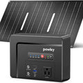 100W Solar Generator with Solar Panel 30W, 97Wh Portable Power Station Fast Charging Power Bank with Solar Charger for Camping