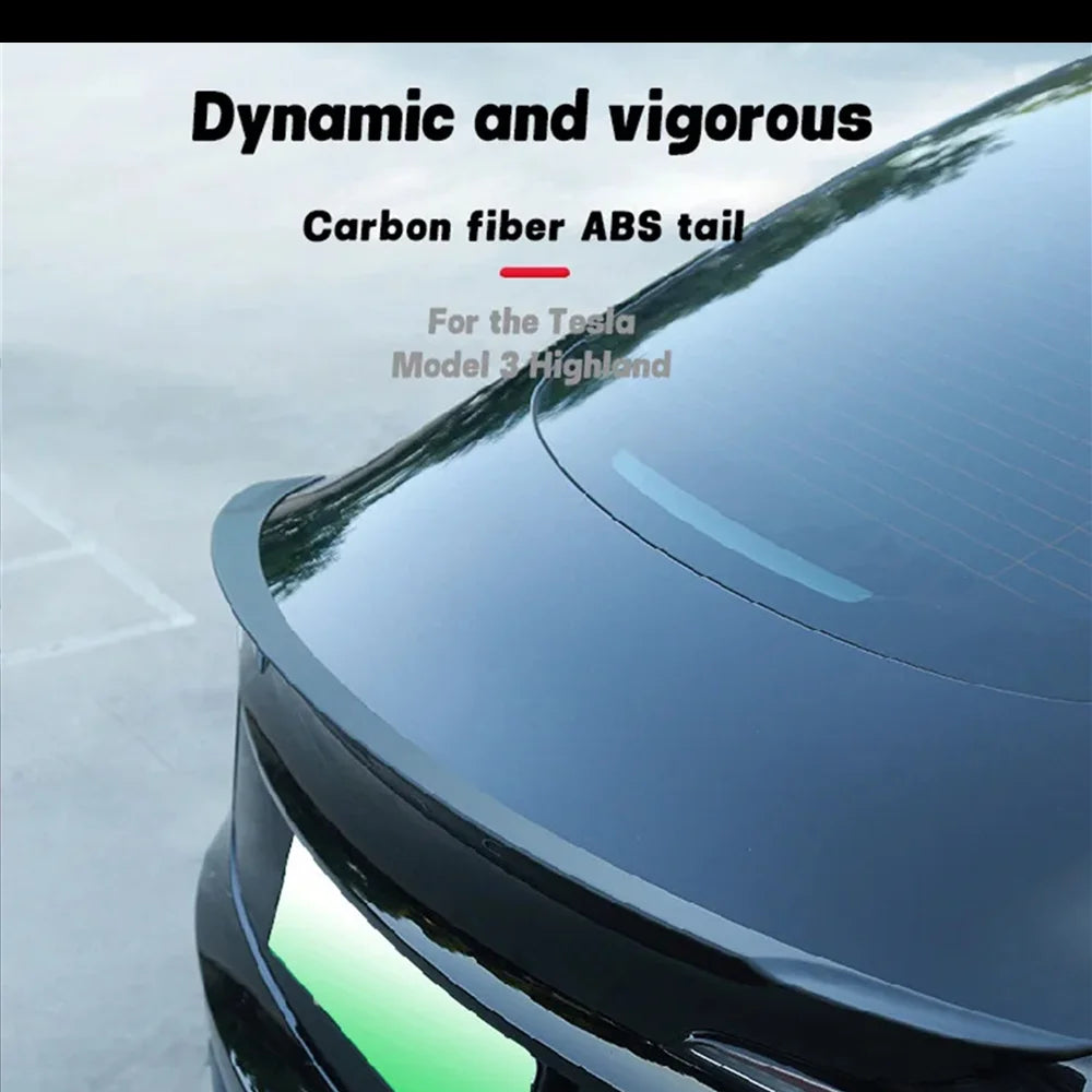 Spoiler for Tesla Model 3 Highland 2026 Accessories ABS Tail Wing New Design Lower Wind Resistance Ludicrous Auto Exterior Parts