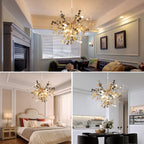 Nordic LED Stainless Steel Pendant Lamp Indoor Dcora Bedroom LED Chandelier Lighting Fixtures for Living Room Gold /Silvery New