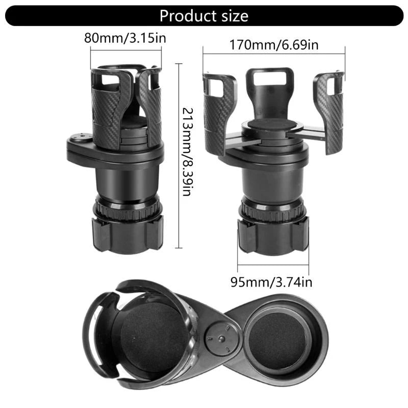Universal Car Cup Holder Support Flexible Adjustment For Stable Beverage Storage