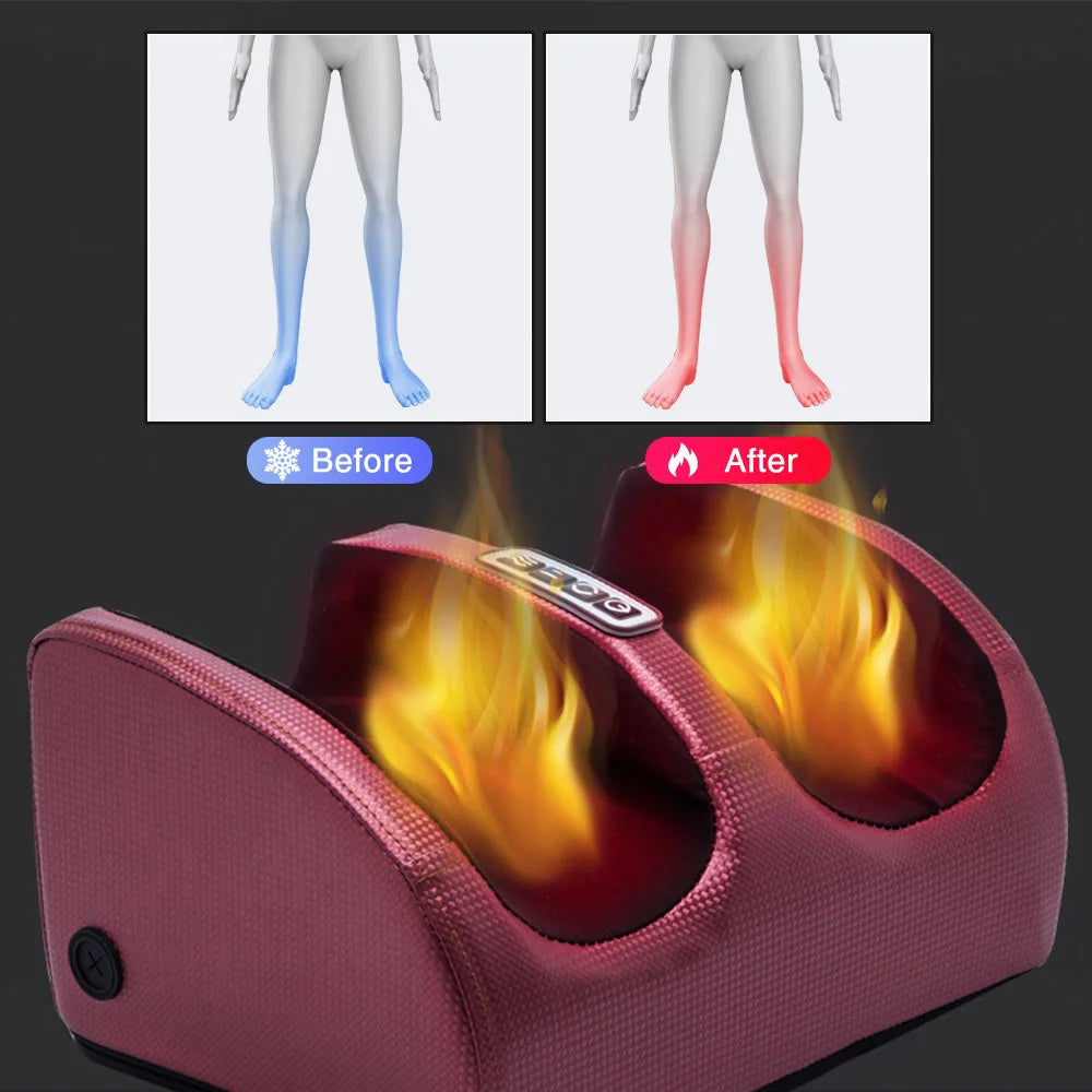 Electric Shiatsu Foot Massager - Heating, Kneading & Pain Relief Foot Spa | AlluCanFind