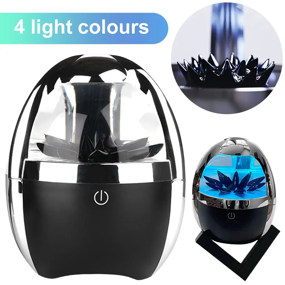 Ferrofluid Speaker with 4-Color Adjustable Light BT 5.0 Wireless Speaker Dancing Ferrofluid BT Speaker for Home Office Decor