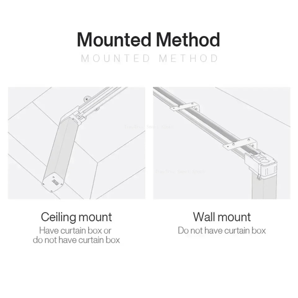 For Aqara Electric Curtain Rail Including Smart  Battery Motor B1 Track Set Automatic Curtain Remote Control System
