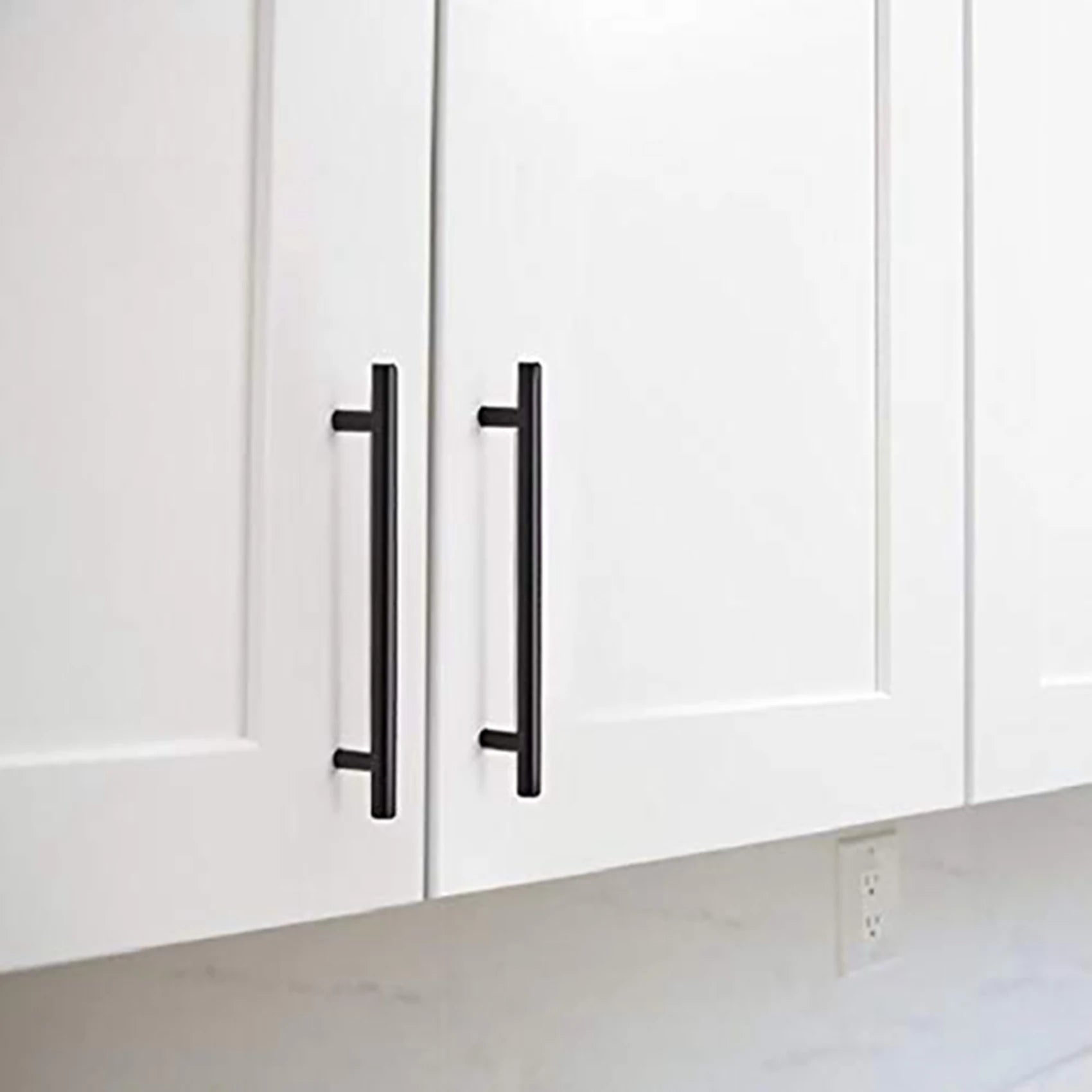 KYCOR-50 Pack 5 Inch Cabinet Pulls Matte Black Stainless Steel Kitchen Cupboard Handles Cabinet Handles 5 Inch Length