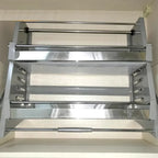 Kitchen Cabinet Stainless Steel Lift Cabinet Drop Basket Bowl Rack