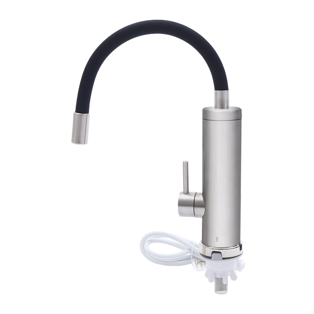 3000W Stainless Steel Kitchen Electric Faucet Rotatable Hose High Safety Hot and Cold Water Control Faucet