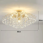 Modern Crystal LED Lights Chandelier For Living Room Decor Bedroom Ceiling Lamp Hanging Light Fixture Home Decoration Luxury