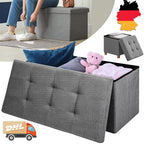 Folding Storage Trunk Footrest Stool Cube Bench Square Folding Stool Polyester Stool Storage Boxes for Bedroom Entrance Store