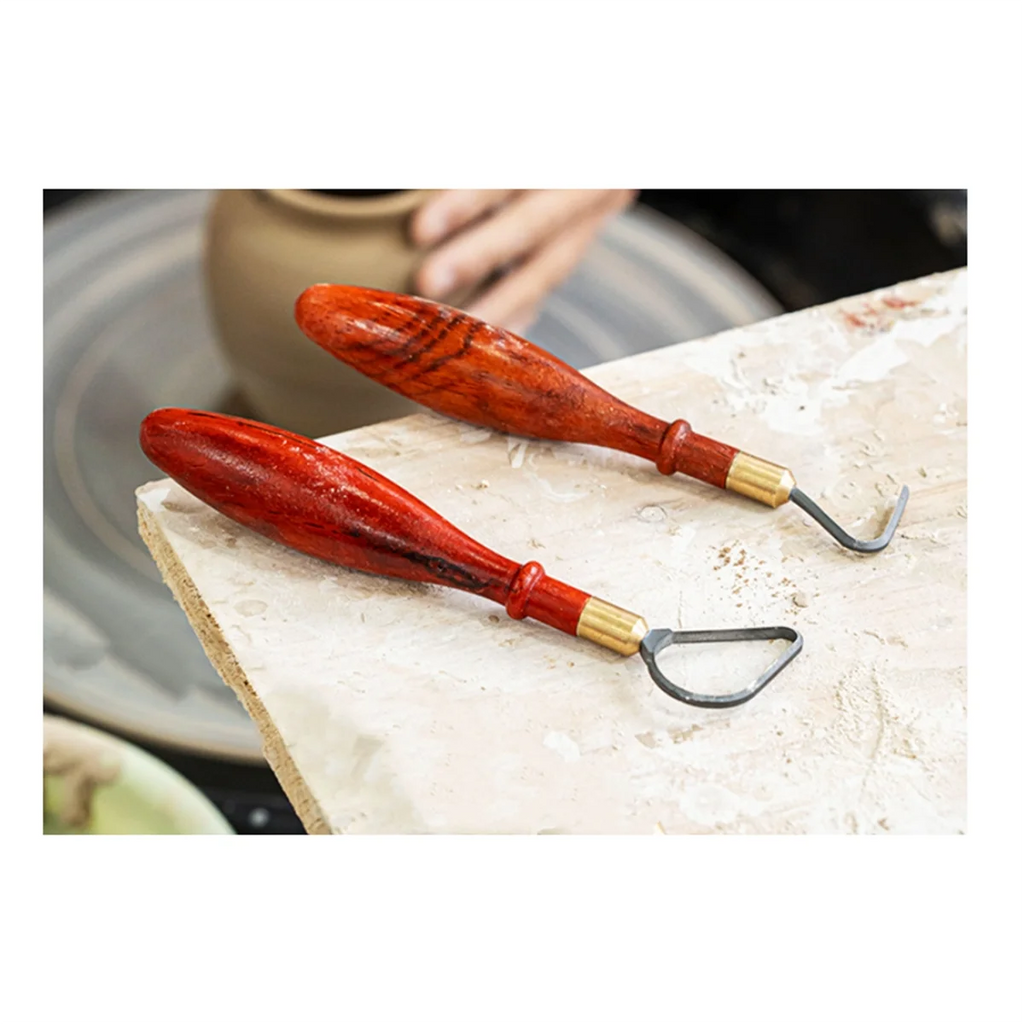 Pottery Repair Tools Tungsten Steel Texture Ring Knife DIY Ceramic Sculpture Scraping Texture Carving Tools,L-Shaped