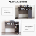 Sideboard Kitchen Buffet Cabinet with Storage, Modern Kitchen Pantry Storage Cabinet with Shelve, Folding Table Storage Cabinet