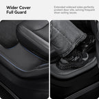 YZ for Tesla Model Y Juniper 2025 Floor Mats with Door Sill Protection Strips All-weather Floor Liner Cargo Mat Trunk Backrest
