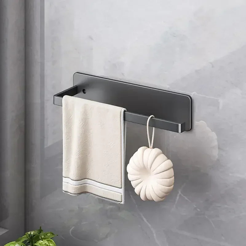 Kitchen Tissue Holder Without Punching Strong and Traceless Cling Film Cloth Storage Rack Cabinet Roll Paper Storage Rack