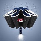 Car Umbrella With LED Flashlight Reflective Stripe Reverse Umbrella for audi sport RS A1 A3 A4 B7 B8 A5 A6 A7 A8 Q3 Q5 Q7 Q8 TT